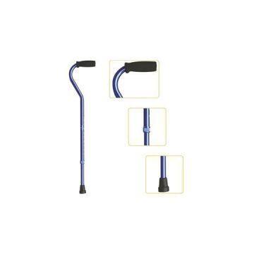 #JL9282L – Height Adjustable Lightweight Offset Handle Walking Cane With Comfortable Foam Handgrip, Attractive Blue