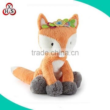 lifelike handmade brown plush stuffed fox toy animal