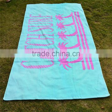 100% Cotton Personalized Beach Towel Photo Print Design China Factory