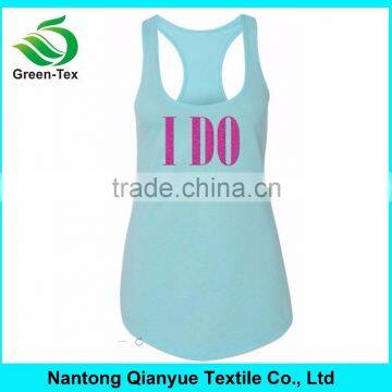 Tank Tops Racerback Wholesale Women Cotton Vest Bride