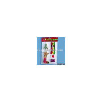 Cross Stitch Christmas Hanger With Confetti