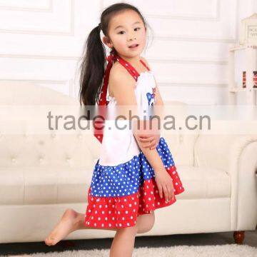 wholesale new hang neck tutu dress,cute print baby girls dress,boutique wave point children dress MC6030501