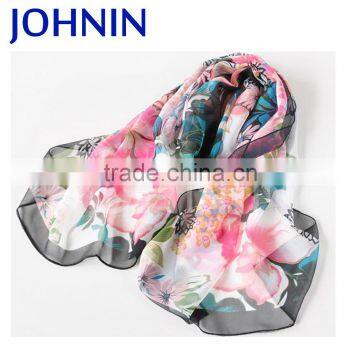 custom silks and satins women twilly ladies silk neck scarf