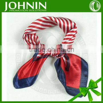 Latest Comfortable Digital Print Colorful JOHNIN Brand Square Silk Satin Scarves photo-4