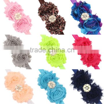 mix colors chiffon bowknot top baby headband wholesale