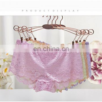 Wholesale Lingerie Lace Underwear Cotton Low Waist Sexy Women Panty