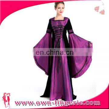 2016 purple Medieval Renaissance Woman Queen Halloween Costume