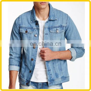 high quality classic blue denim working jacket