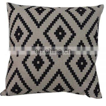 Custom cheap sofa car seat linen cushion cover50x50 fashion decorative pillow cover