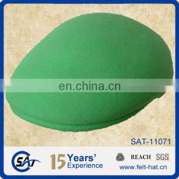 superior quality green wool felt Jeff hat for wholesale