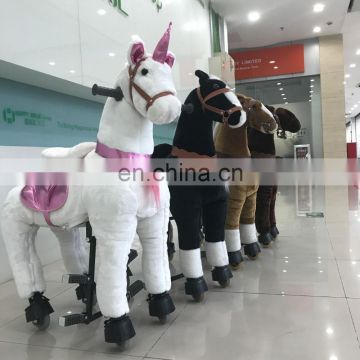 New arrival!!!HI CE funny mechanical ride on horse for kids,pony ride on toy for hot sale