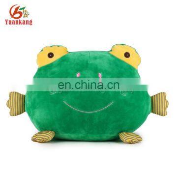 ICTI Audit factory high quality plush animal frog pillow