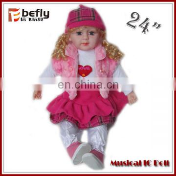 Electronic singing baby doll model