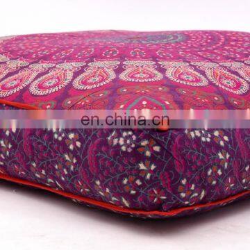 Cushion Cover Meditation Pillow Case Mandala Design Cushion Cover Dog Bed Square Ottoman Pouf 35*35" Indian 2017