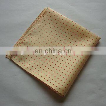 Twill Silk Printed Pocket Square MOQ 50pcs