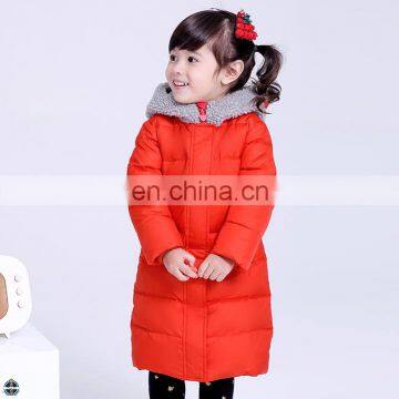 T-GC027 Girls Long Red Sweet Full Length Down Coat