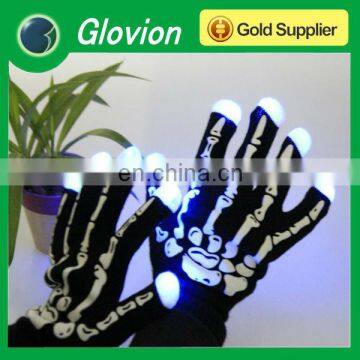 2014 NEW led finger light gloves glowing led gloves Flashing Color Gloves
