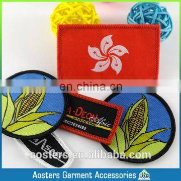 3 d Woven Lable Printing Patch Badge Embroidery Badges Embroidered Flower Applique Badge photo-2
