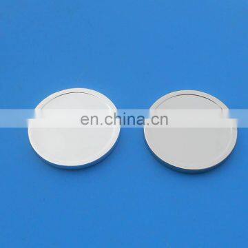 silver plated metal round shape blank coin for logo sublimation