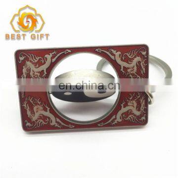 Fashion Decoration Plating Custom Color Turn Metal Keychain