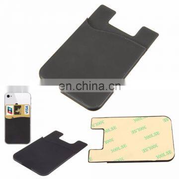 Universal Silicone Back Adhesive Sticker Pouch SIM/ID/Credit Card Holder Pocket for Cell Phone