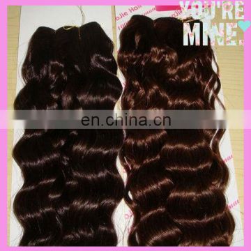 Best choice 100% peruvian virgin colored hair weave color #4