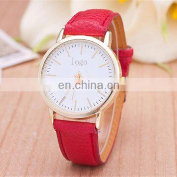 New arrival hot lady watch custom logo leather watch wrist watch