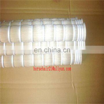 High quality loose chestnut horse hair bundles / sorrel color horse tail hair