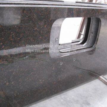 Tan Brown Granite Floor Tiles Kitchen Countertops Polished photo-3