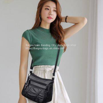 2019 stonewash  handbag wash lady bag black lady sling bag