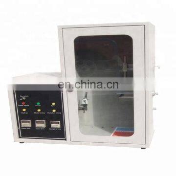 Vertical fabric flame retardant tester