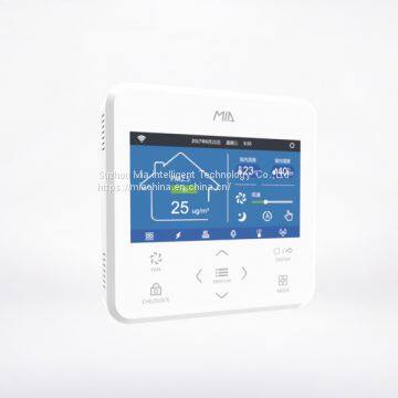 Smart Ventilation Controller Hrv/erv Digital Lcd Thermostat Acrylic Touch Screen For Fresh Air System Home Office