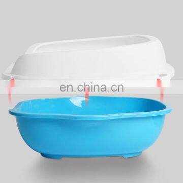 Detachable Large Space Semi-closed Cat Litter Tray Box Anti-splash Cat Sand Basin photo-5