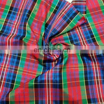 100% Polyester Plaid Pattern Taffeta Fabric for Umbrella and Lining photo-4