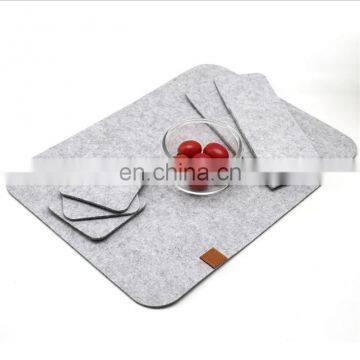 hot sales wool 4mm thickness felt mat for dinner made in China