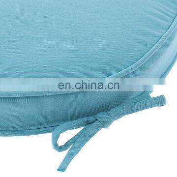 Recyclable Polyester Solid Blue Color Round Seat Pad Chair Pad for Indoor and Outdoor photo-6
