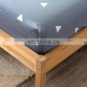 2020 Wholesale Cheap Designed Protective Bed Cover Sheet Polyester Aloe Cotton Hotel Solid Color Fitted Sheet Highgrade photo-5