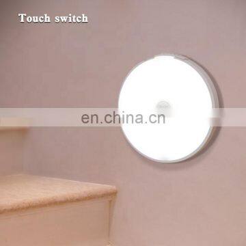 Manufacturer Round Battery Powered Wireless PIR Motion Sensor MINI Indoor Night Light photo-2