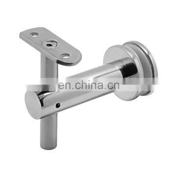 304 Stainless Steel Adjustable Support Clamp With Rubber Stair Balcony Handrail Post Bracket Connector photo-2