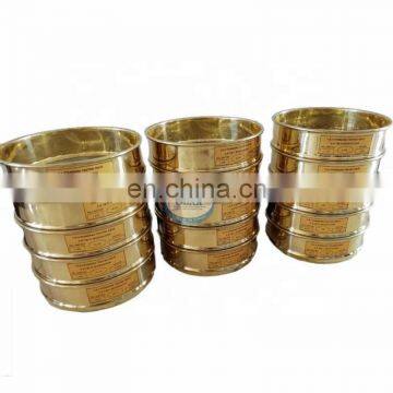 200mm and 300mm Diameter Brass Laboratory Soil Test Sieves