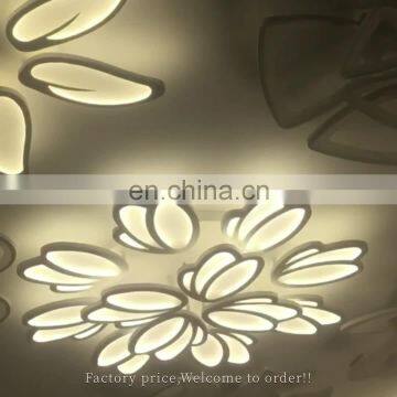 Creative simple ring acrylic led ceiling light for  bedroom living room lamp