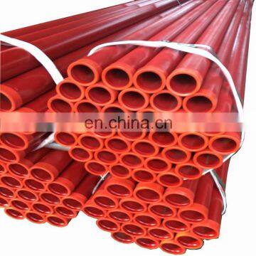 Red Paint ASTM A795 ERW Welded Steel Pipe For Fire Fighting Sprinkler