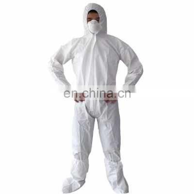 SMS/Microporous/PP/ Safety Protective Chemical Disposable Coverall