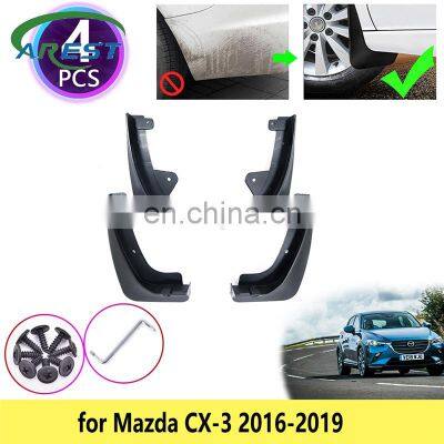 for Mazda CX-3 CX3 CX 3 2016 2017 2018 2019 4 PCS Mudguards Mudflaps Fender Guards Splash Mud Flaps Cladding Wheel Accessories