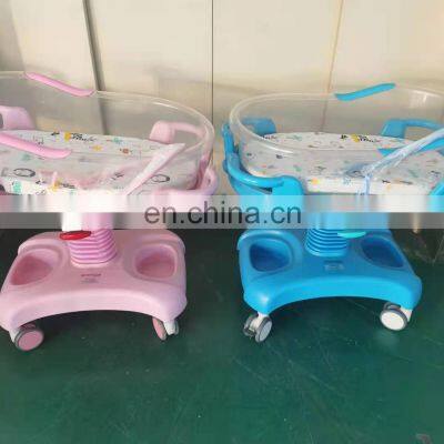 Wholesale ABS Adjustable Height Baby Bed Crib With Wheels for New Born Baby photo-4