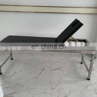 Stainless Steel Type Medical Examination Adjustable Bed for Hospital and Clinic Use photo-3