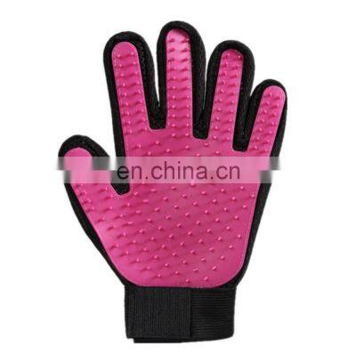 Black Blue Orange Green Pink Pet Grooming Glove Silicone Pet Glove photo-2