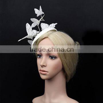 New Arrival Elegant Hair Accessories Fascinator Base Butterfly Branch Bridal Headpiece Quality Choice