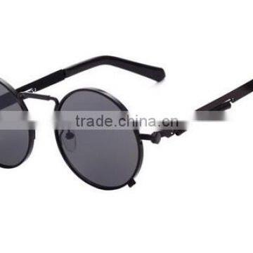 Metal Steampunk Small Round Circle Frame Sunglasses Eyewear photo-5