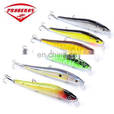 Minnow industrial printing simulation hard bait bait long pit11.94cm/14.47g  Minnow Wobblers Crankbait Hard Bait fishing gear